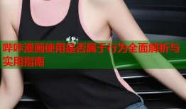 哔咔漫画使用是否属于行为全面解析与实用指南